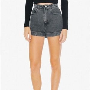 American apparel high waisted cuffed shorts